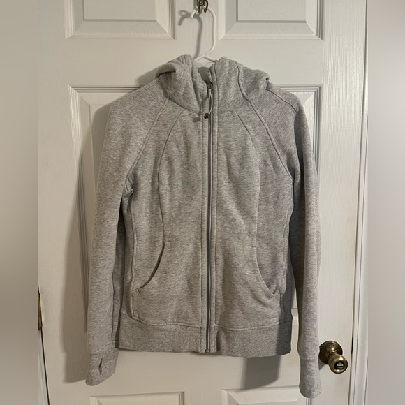 lululemon athletica Tops - Lululemon Scuba Full Zip Hoodie, Size 8, Fitted
